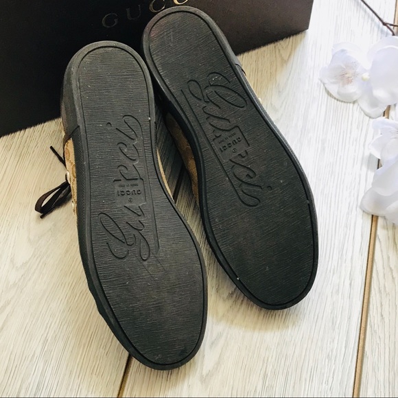 AUTHENTIC Gucci GG Lace Up Sneakers - Picture 4 of 7